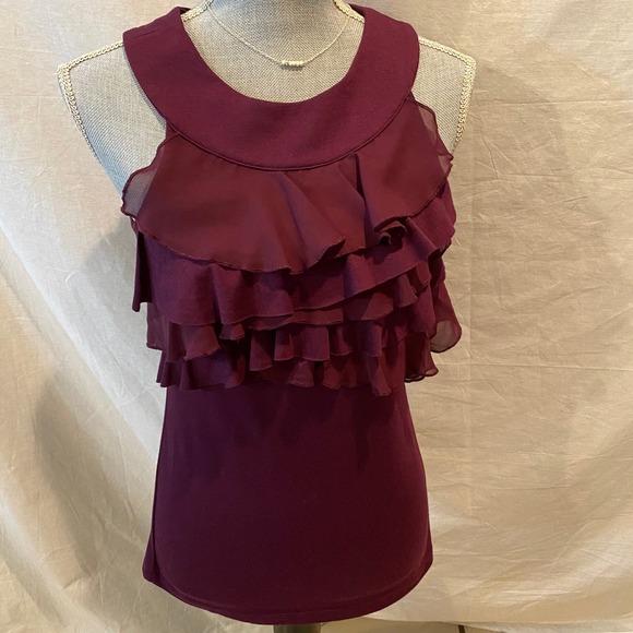Maurices Purple Sleveless Tank Blouse Sz S - Picture 12 of 15